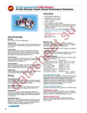 GLC65BG datasheet  